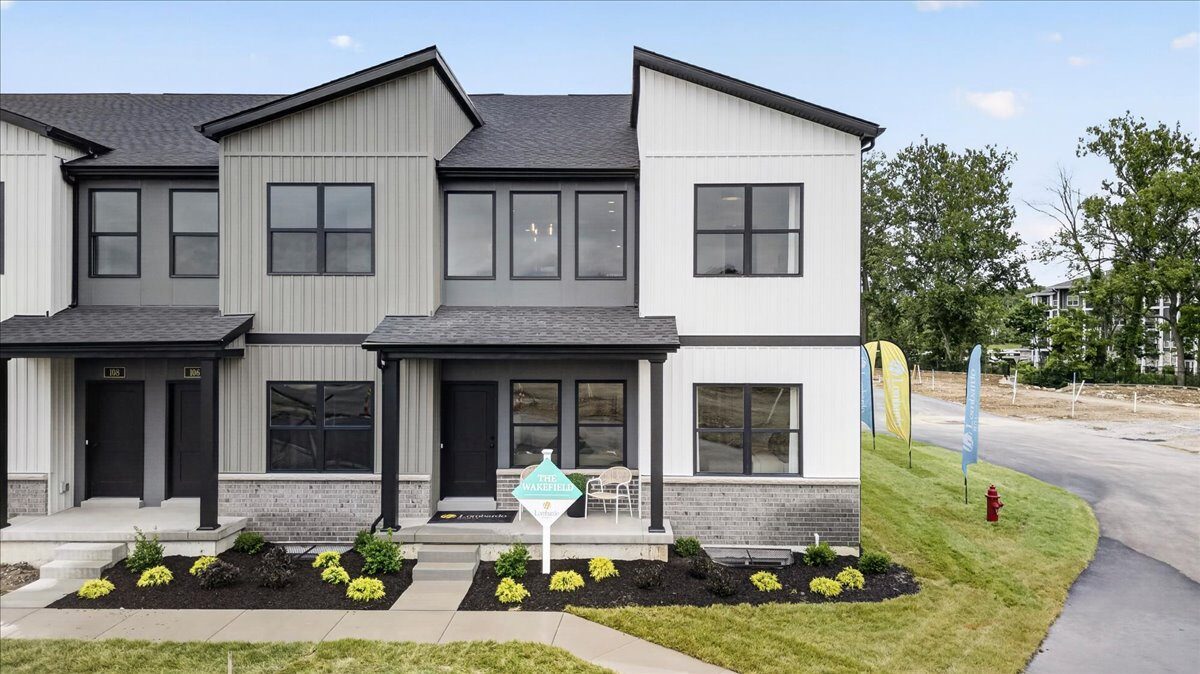 Two-story townhome units exterior at Cottleville Trails