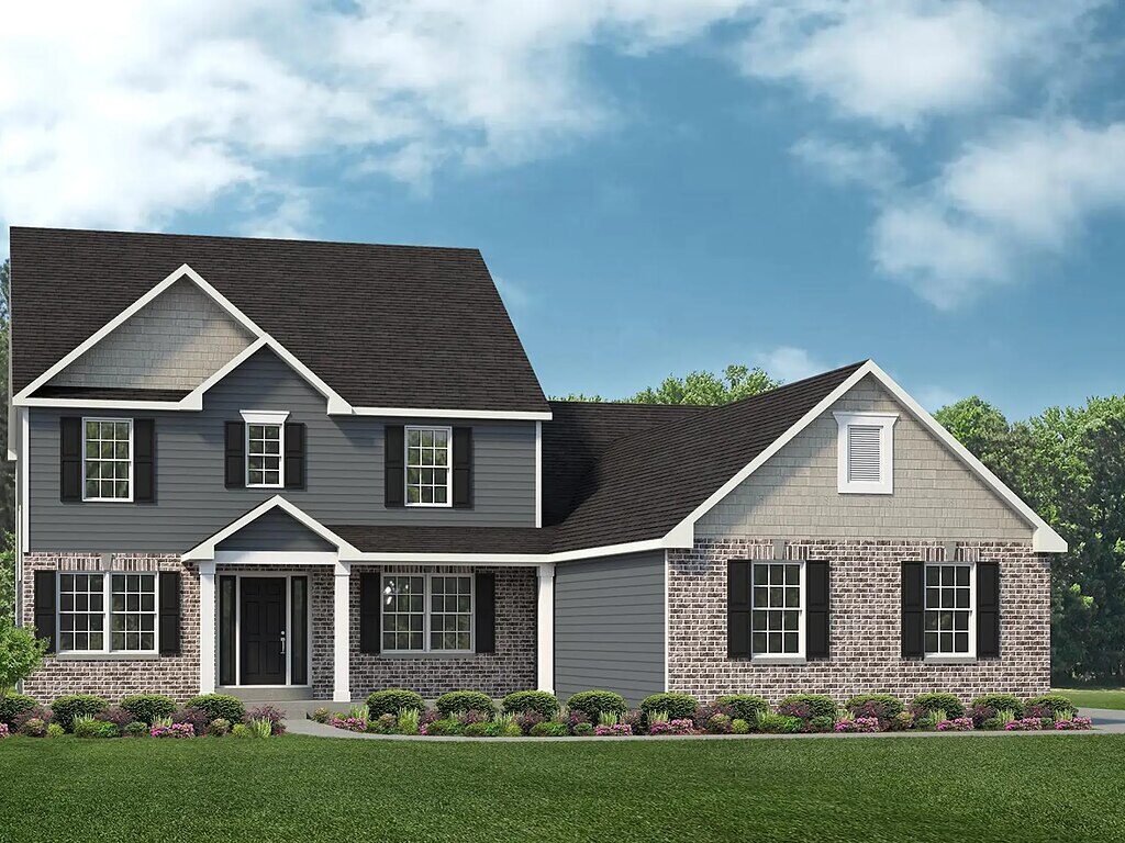 Two-story single-family home exterior at Cottleville Trails